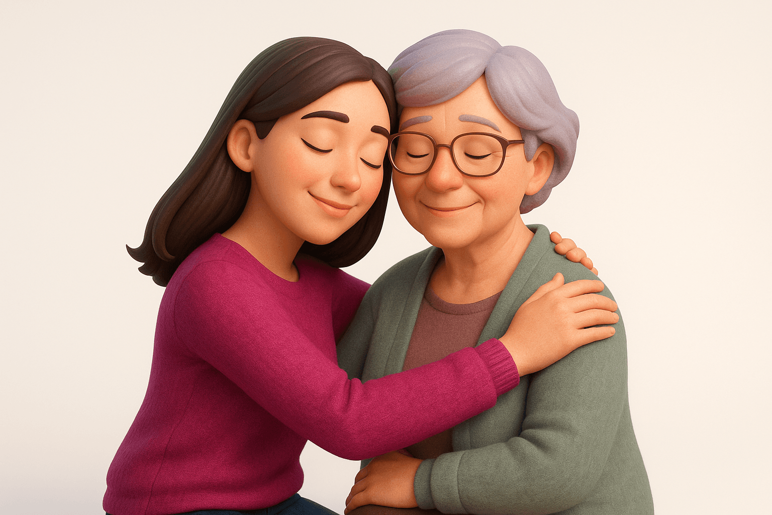 Ilustração 3D do presente Family Memory